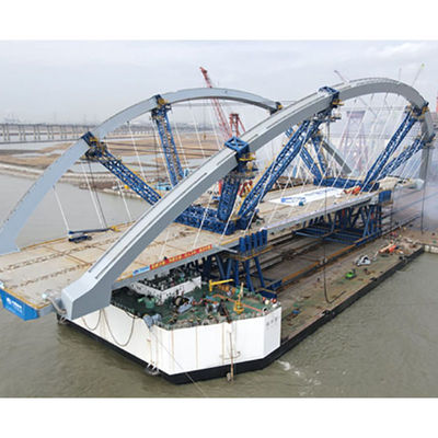 Estrutura de Treliça de Viga Caixão Pré-fabricada Padrão UE Kits Estrutura de Aço Construção Ponte em Arco Fabricação Pontes