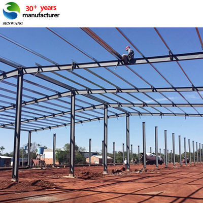 Sa 2.5 Shot Blasting Level Steel Beam Warehouse com Software Autocad