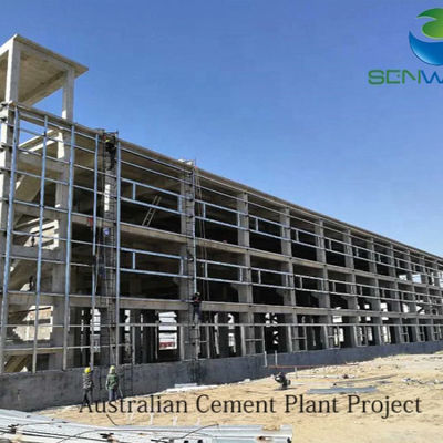 Armazém de estruturas de aço com certificação ISO 9001 e travessia de aço redondo