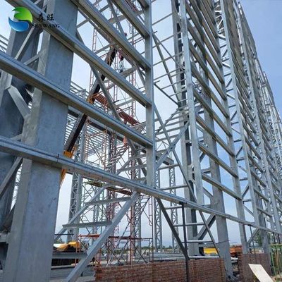 Armazém pré-fabricado Estrutura de aço Edifício de oficina Montagem / Desmontagem fácil