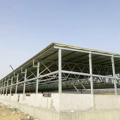 Edifício de oficina de aço estrutural pré-fabricado, construção de armazéns industriais