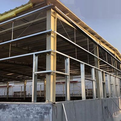 Oficina de armazenagem de painéis de sanduíche Q345B Construção de aço