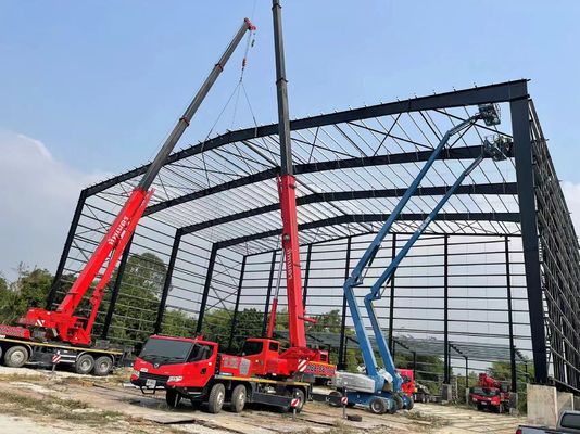 Oficinas de estruturas de aço Construção Oficinas de estruturas de aço com nível de jato SA 2.5 Requisitos dos clientes