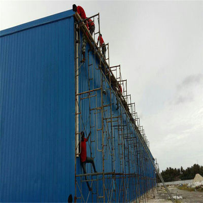 Container de transporte de aço de instalação rápida, edifícios pré-fabricados de oficinas