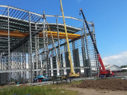 Projeto modular Q235B Q355B Estrutura de aço Hangar