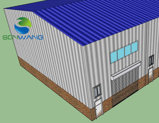 Construção Metal Prefabricado Estrutura de aço de grande comprimento Oficina comercial