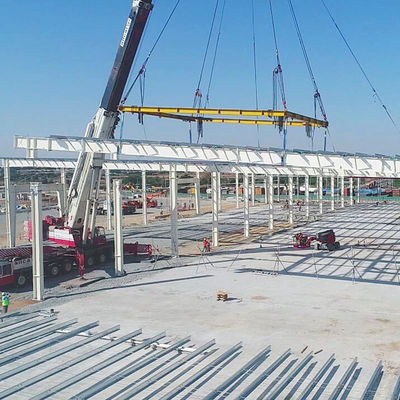 Edifício Pré-fabricado com Painel de Energia Solar para Oficina Industrial Conexão por Parafuso/Solda