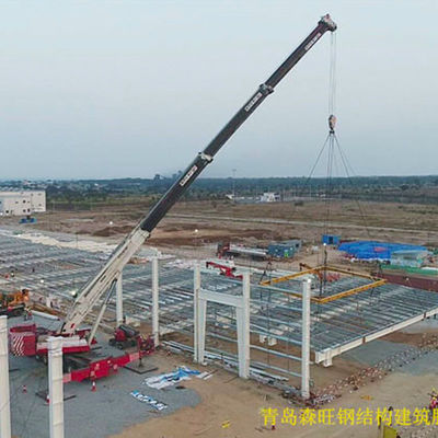 Construção de Oficina com Estrutura de Aço Pré-Fabricada com Desenho