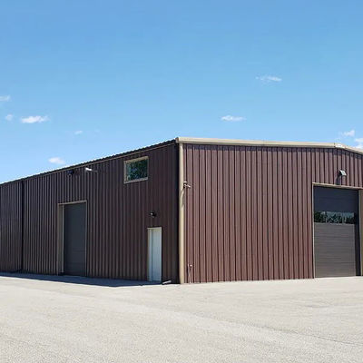 Armazém pré-fabricado Sala de estruturas de aço, Edifício de construção de aço personalizado