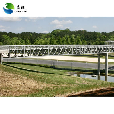 Ponte pré-fabricada de aço, estrutura de ponte de aço personalizada