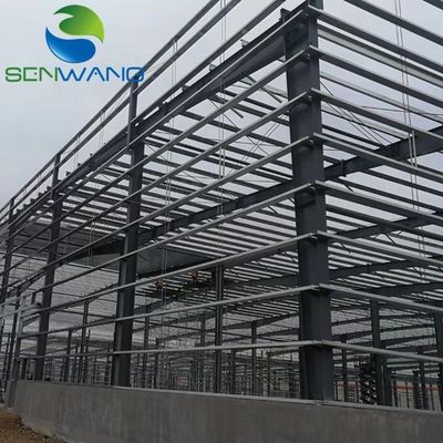 Edifícios de aço residencial versátil, edifícios de aço de estrutura H soldados com telhado de painel de sanduíche