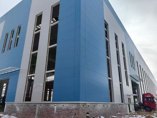 Prédio de Armazém Pré-fabricado com Estrutura de Aço Robusta e Prática
