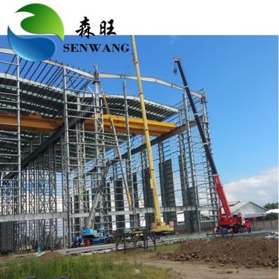 Estrutura de Aço para Edifício de Engenharia com Longa Extensão, Estrutura de Aço Galvanizado ou Pintado