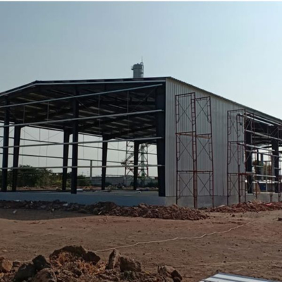 Bolt / Weld Connect Portátil Modular Metal revestimento Estrutura de aço Edifício de oficina com AISC / EN / JIS / GB Design Standard