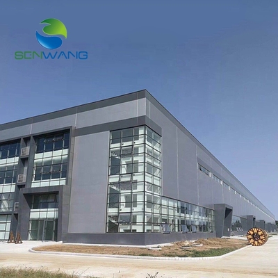 Armazém de estrutura de aço com CZ Purlin e telhado de painéis de sanduíche