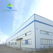 Armazém pré-fabricado de estruturas de aço com painéis sandwich à prova de fogo