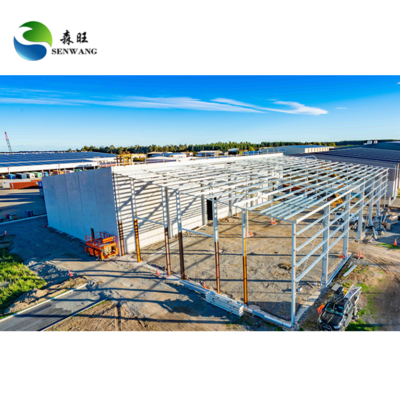 H Estrutura do quadro do portal galvanizado do armazém pré-fabricado de aço
