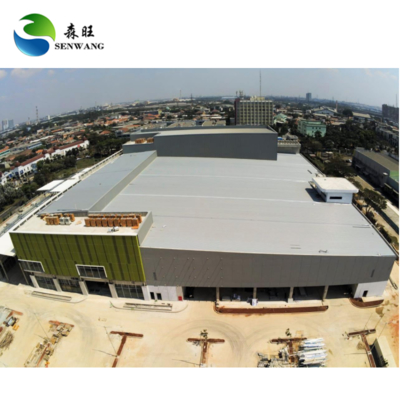 H Armazém de estrutura de aço Edifício industrial à prova de vento
