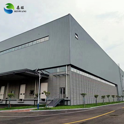 Armazém de estruturas de aço pré-fabricadas com estrutura de aço Q235/Q355