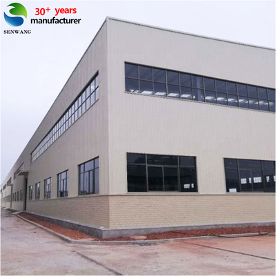 Armazém de aço com estrutura em pórtico para uso industrial com aço Q235/Q355