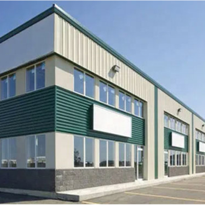 Quadro de porta de armazenamento de aço pré-fabricado, grau Q235/Q355