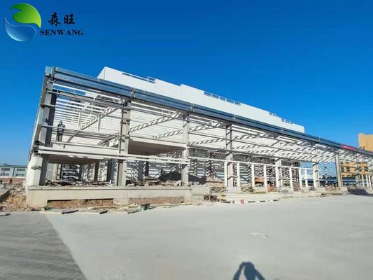 Oficina de estrutura de aço de tamanho personalizável com estrutura leve e engenheiro para instalação no local