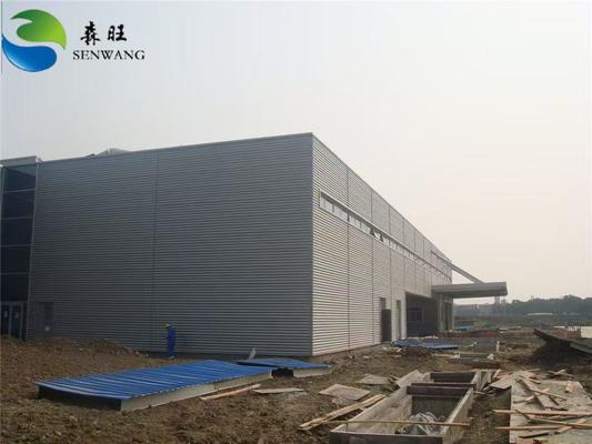 Oficina de estrutura de aço de tamanho personalizável com painel sanduíche EPS e engenheiro para instalação no local