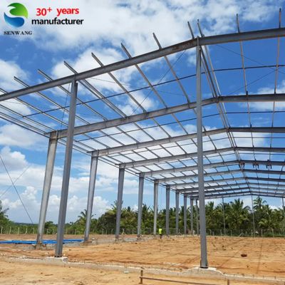 Armazém de estrutura de aço com certificação CE com modelos Q235 Q345 Q355B e galvanização por imersão a quente