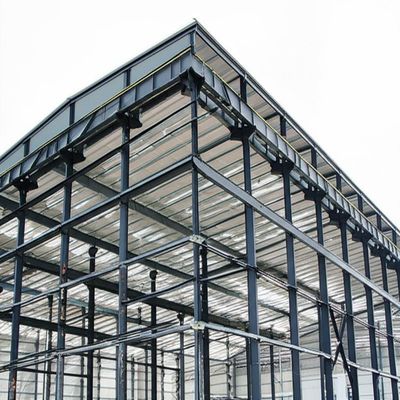 Armazém de estruturas de aço com tratamento de superfície de aço laminado a quente e pintura S235 e S355