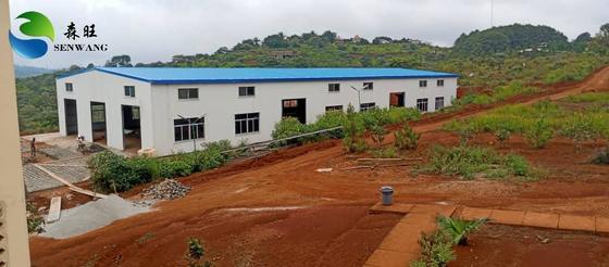 Armazém com estrutura de aço durável com vida útil de 50 anos e estrutura de aço Q355