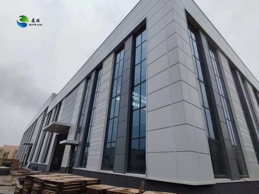 Armazenamento de estrutura de aço baseado em projeto AutoCAD personalizável com estrutura de quadro e calha de aço galvanizado