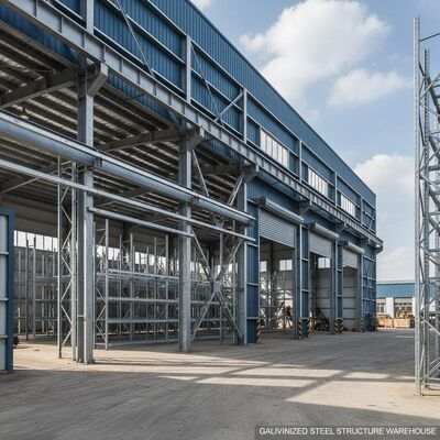 Revestimento de PTFE Estrutura de Aço Modular Leve com Tolerância de ±1% para Construção Durável