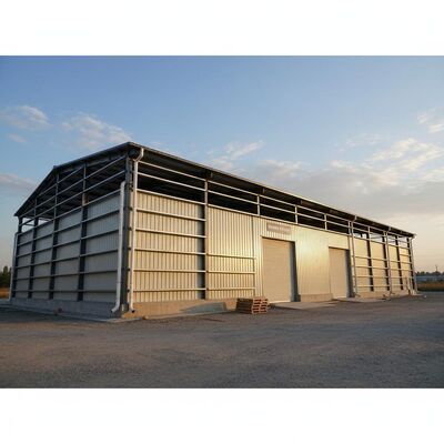 Edifício de aço modular de forte resistência ao impacto com carga de vento de 200 km/h e design de peso leve