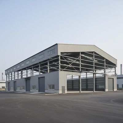 Construção Rápida de Armazém de Aço Pré-fabricado com Grande Vão Livre e Design com Eficiência Energética