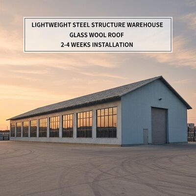 Carga de Vento 0.35 kN/m² Grau de Resistência a Terremotos 8 Armazém com Estrutura de Aço Galvanizado e Design CAD Personalizado