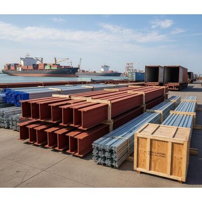 Oficina Armazém de estruturas de aço Equipado com quadro secundário Carvalho galvanizado mergulhado a quente Envio por contêiner ou navio a granel e de longa duração