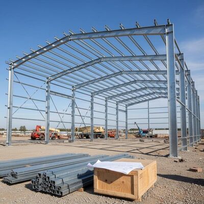 Armazém Estrutural de Aço Q235b Incorporando Endereçamento Automático, Carregamento Artificial e Solução de Tubo de Descida de UPVC para Gerenciamento de Armazém