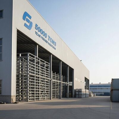 Edifício de armazenamento de aço galvanizado de secção C equipado com 50000 toneladas de produção anual