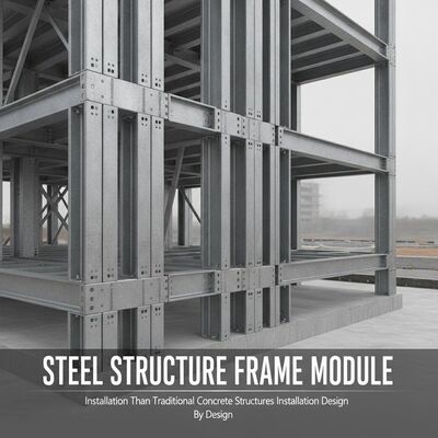 Estruturas de concreto mais curtas do que as estruturas tradicionais tempo de instalação Estrutura de aço Quadro Parte varia de acordo com o projeto Sistema de construção modular