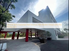 Mais de 50 anos de garantia Estrutura de aço com estilo de design moderno e porta rolante